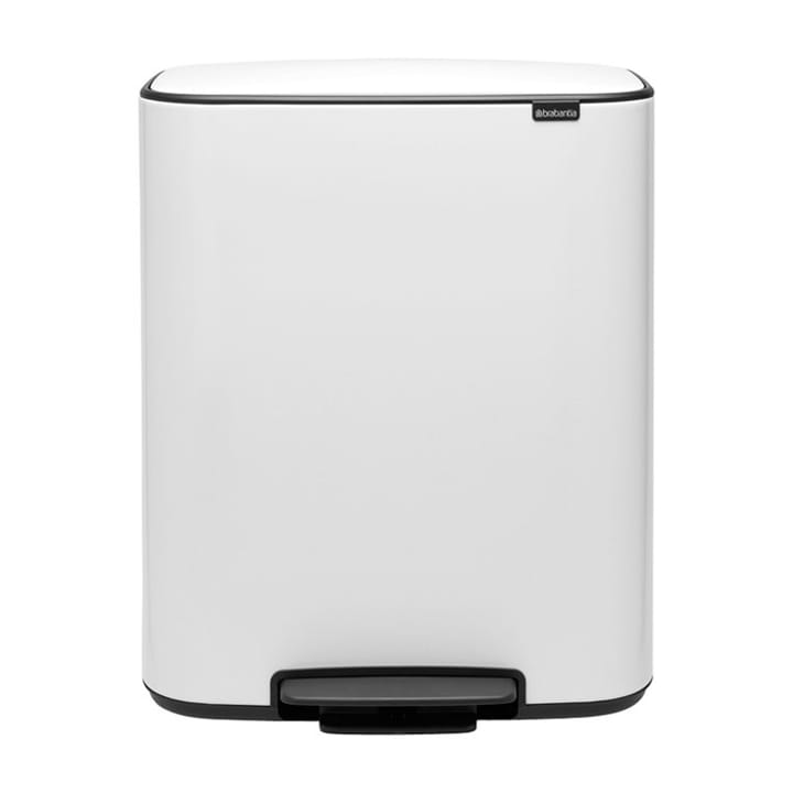 Caixote com pedal Bo Bin 2x30 L - Branco - Brabantia