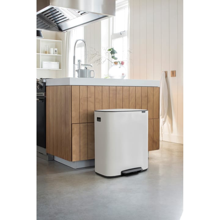 Caixote com pedal Bo Bin 2x30 L, Branco Brabantia