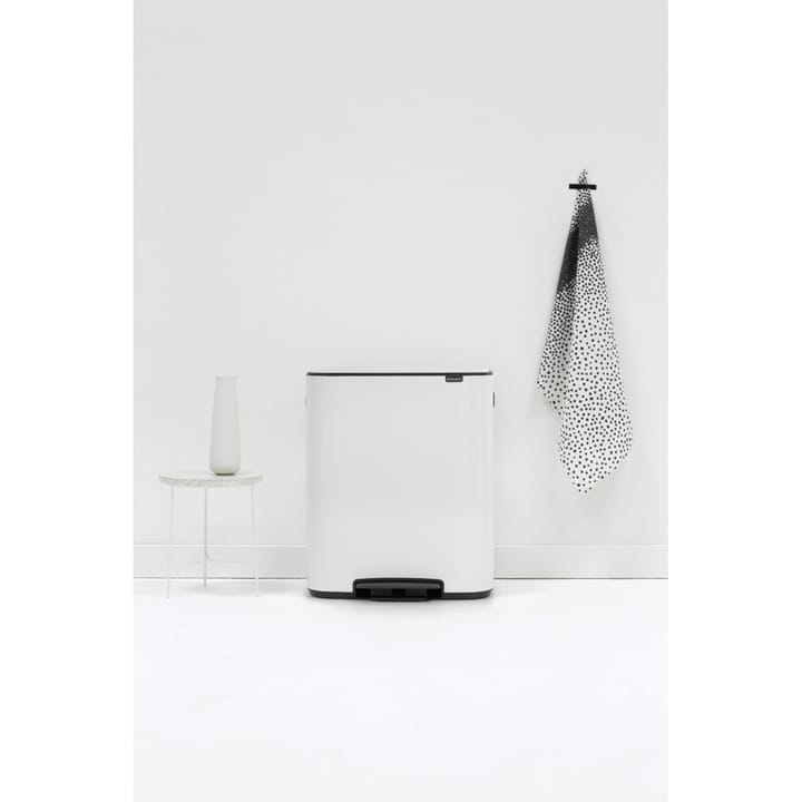 Caixote com pedal Bo Bin 2x30 L, Branco Brabantia