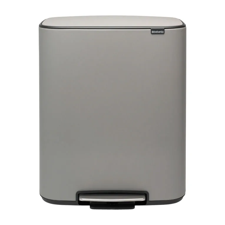 Caixote com pedal Bo Bin 2x30 L, Mineral concrete grey Brabantia