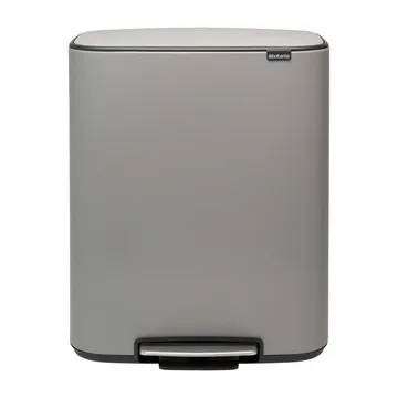 Caixote com pedal Bo Bin 2x30 L - Mineral concrete grey - Brabantia