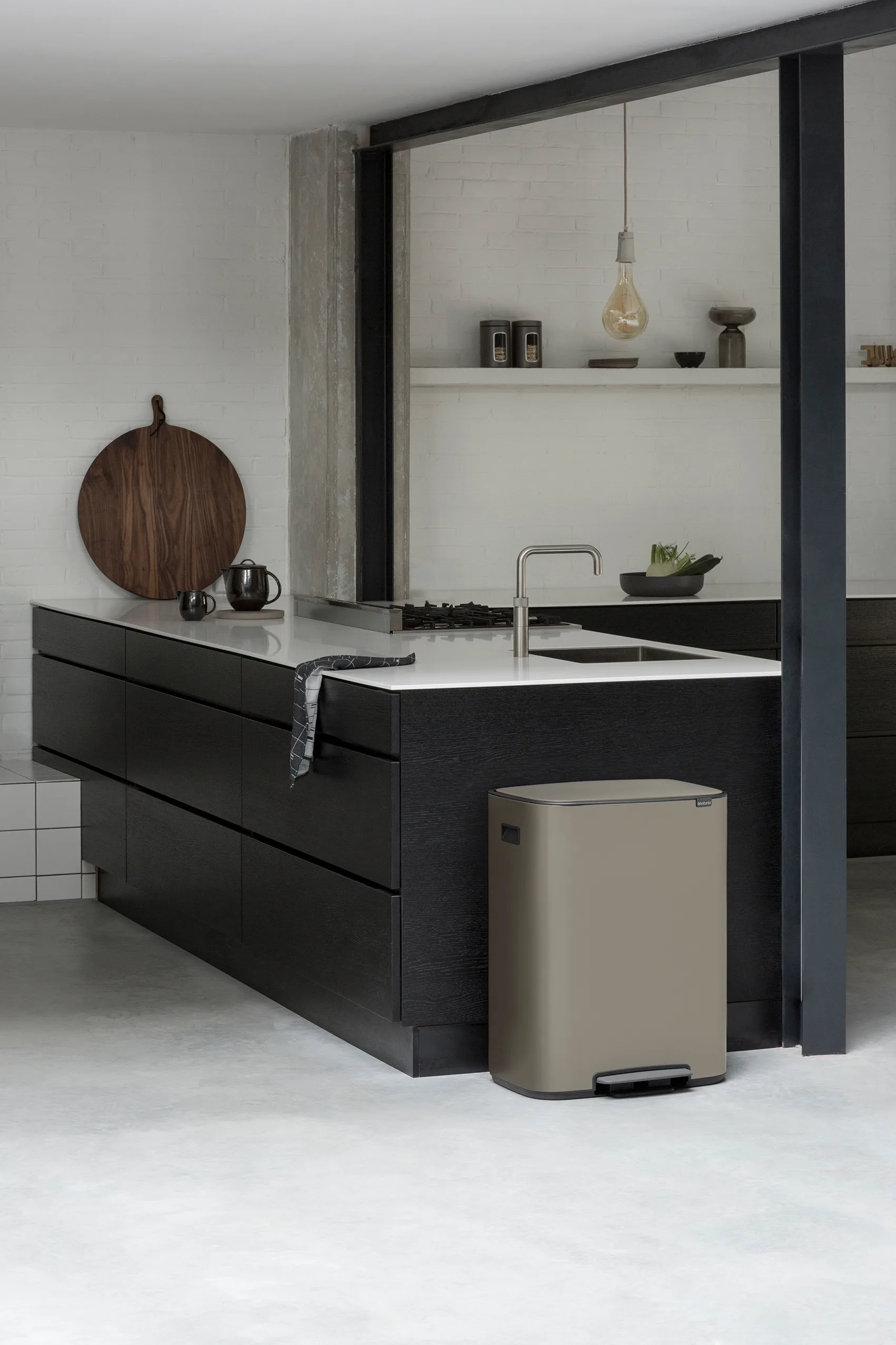 Caixote com pedal Bo Bin 2x30 L, Platinum Brabantia