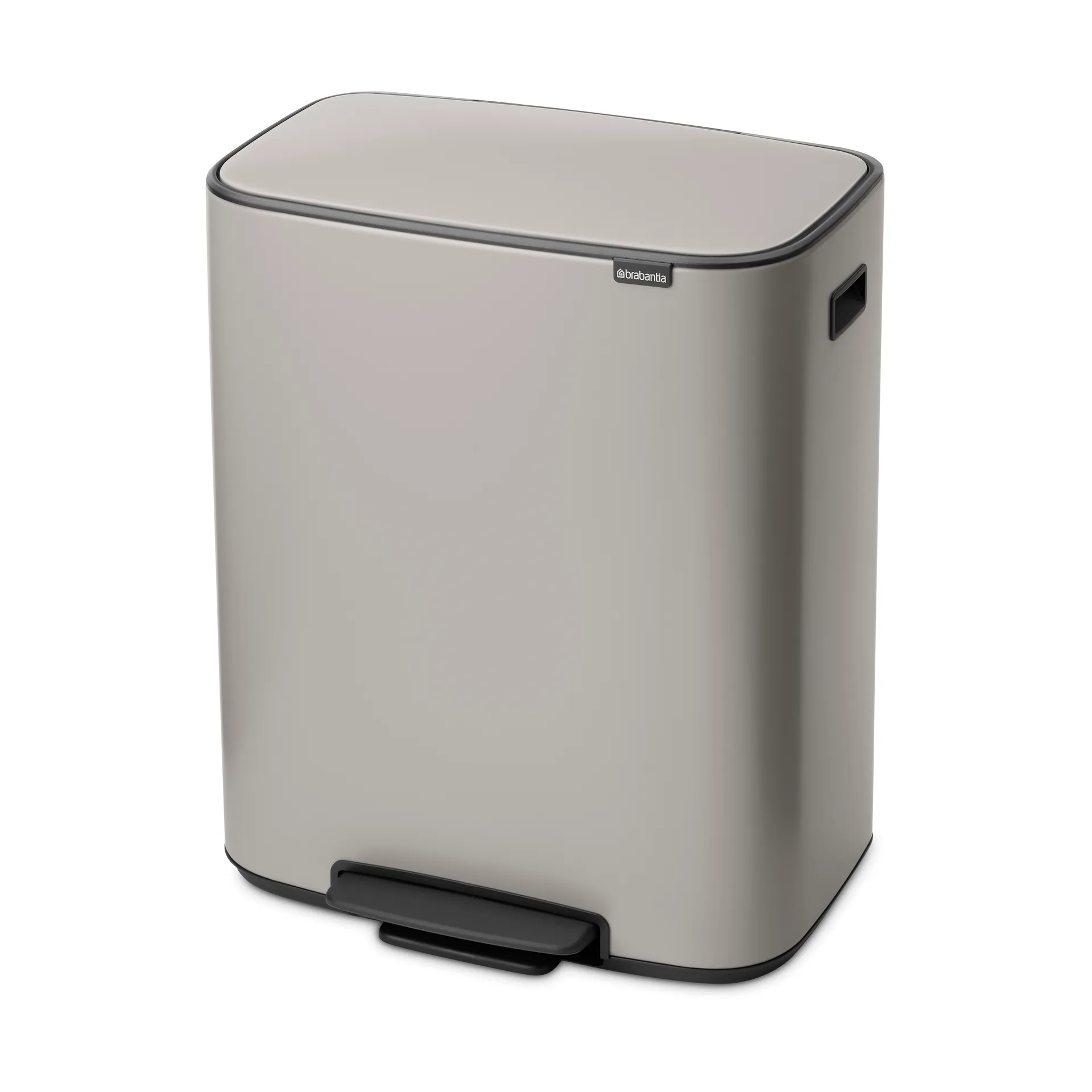 Caixote com pedal Bo Bin 2x30 L, Soft grey Brabantia