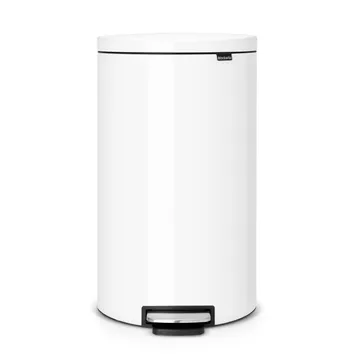 Caixote com pedal FlatBack+ Silencioso 30 litros - branco - Brabantia