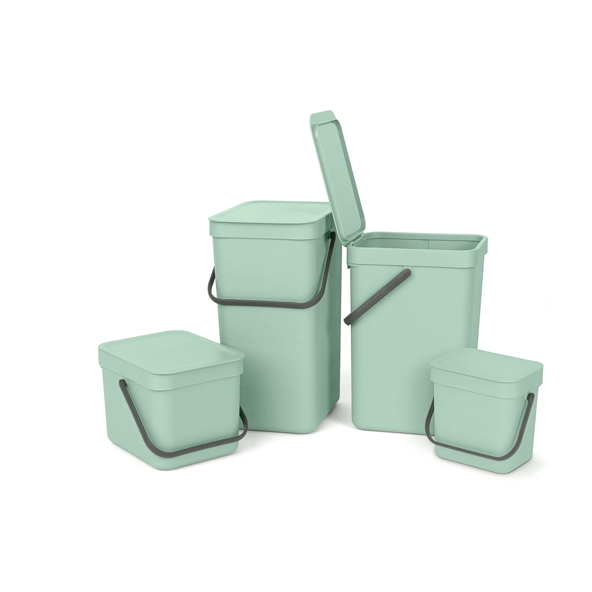 Caixote de lixo Sort & Go 3 l., Jade green Brabantia