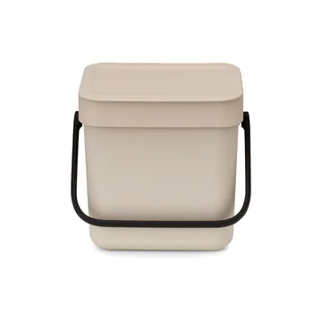 Caixote de lixo Sort & Go 3 l. - Soft beige - Brabantia