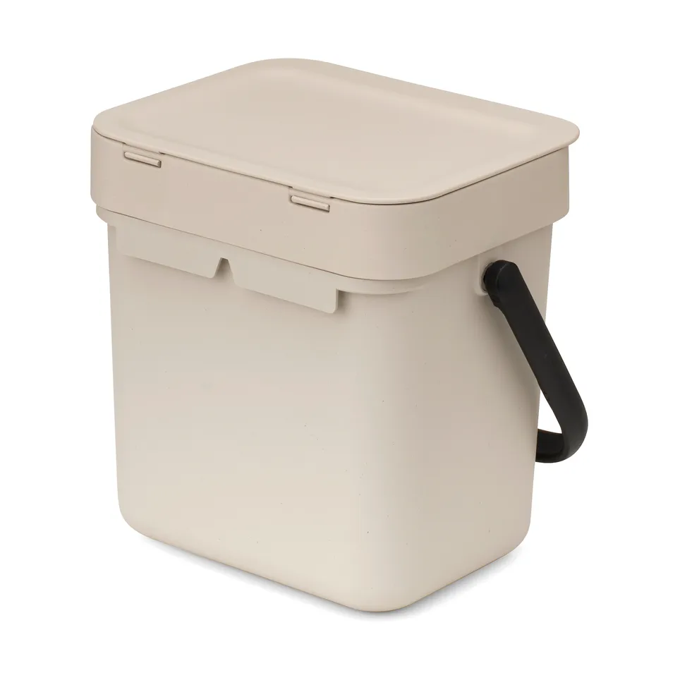 Caixote de lixo Sort & Go 3 l., Soft beige Brabantia