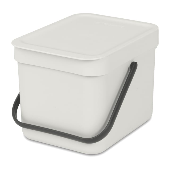 Caixote de lixo Sort & Go 6 l., Light grey Brabantia