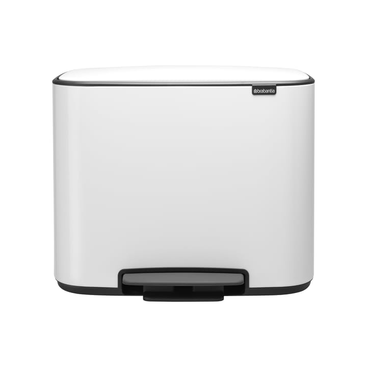 Caixote de pedal Bo 11+23 l - branco - Brabantia