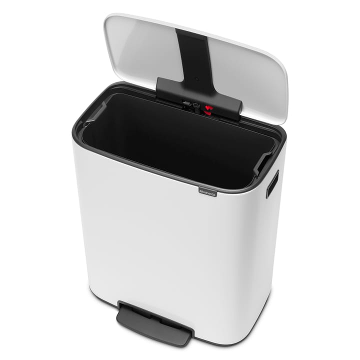 Caixote de pedal Bo 60 L, branco Brabantia