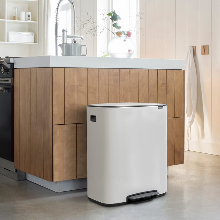 Caixote de pedal Bo 60 L, branco Brabantia
