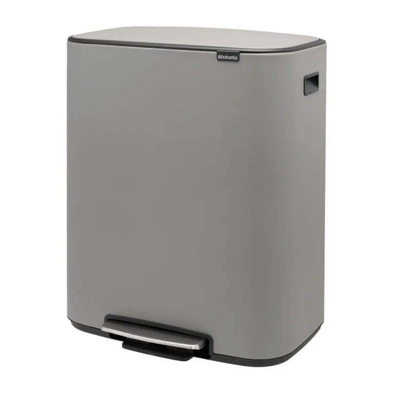 Caixote de pedal Bo 60 L, Mineral concrete grey Brabantia