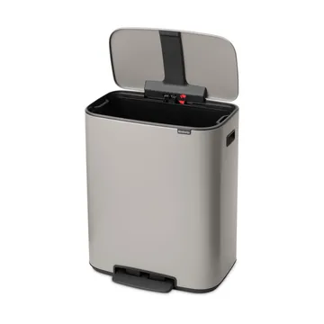 Caixote de pedal Bo 60 L - Soft grey - Brabantia