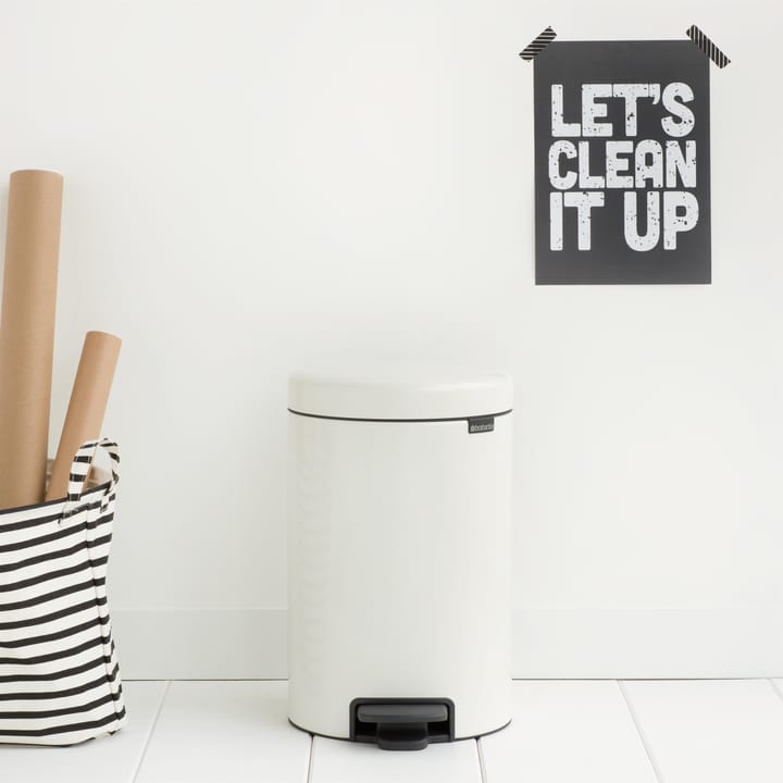 Caixote de pedal New Icon 12 litros, branco Brabantia