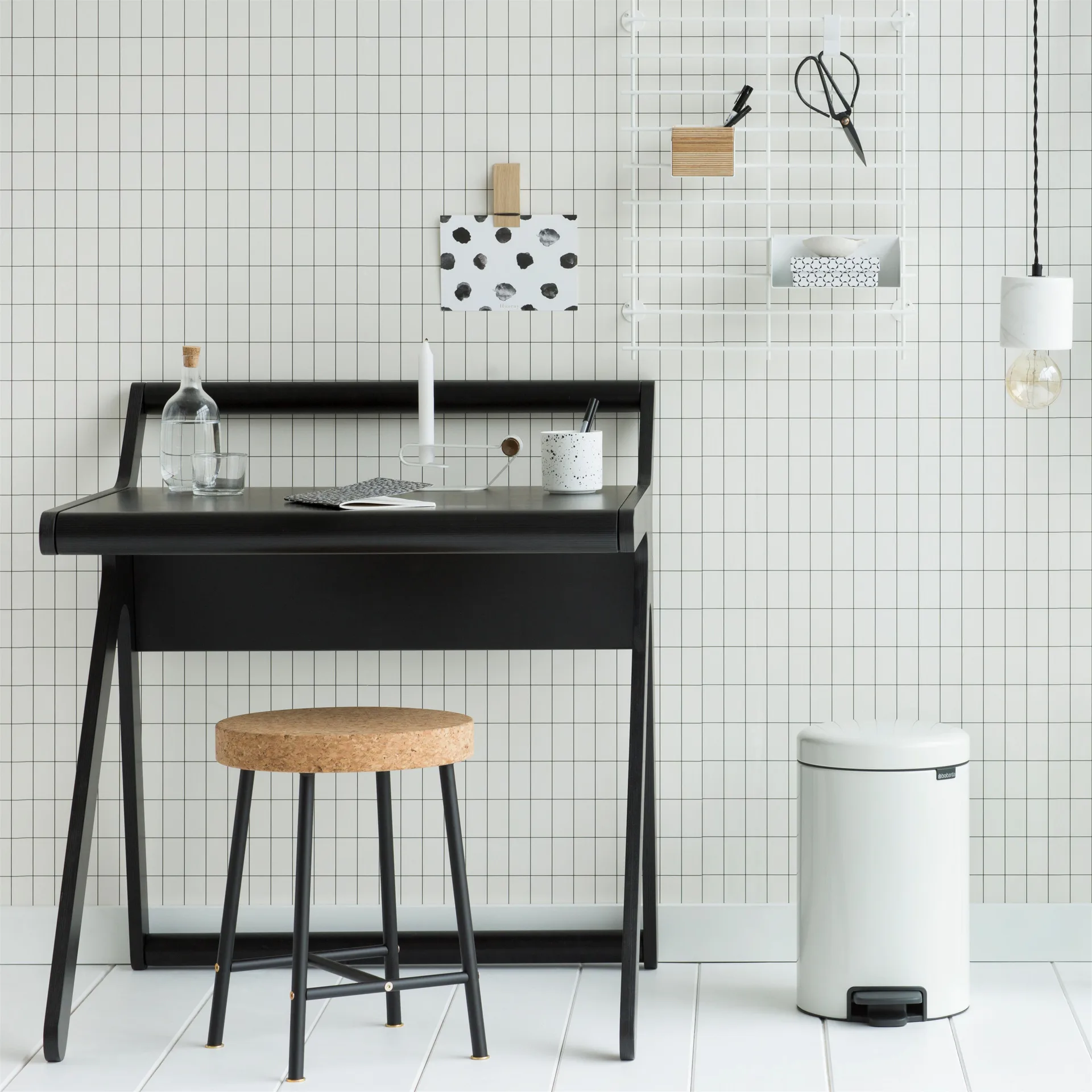 Caixote de pedal New Icon 12 litros, branco Brabantia