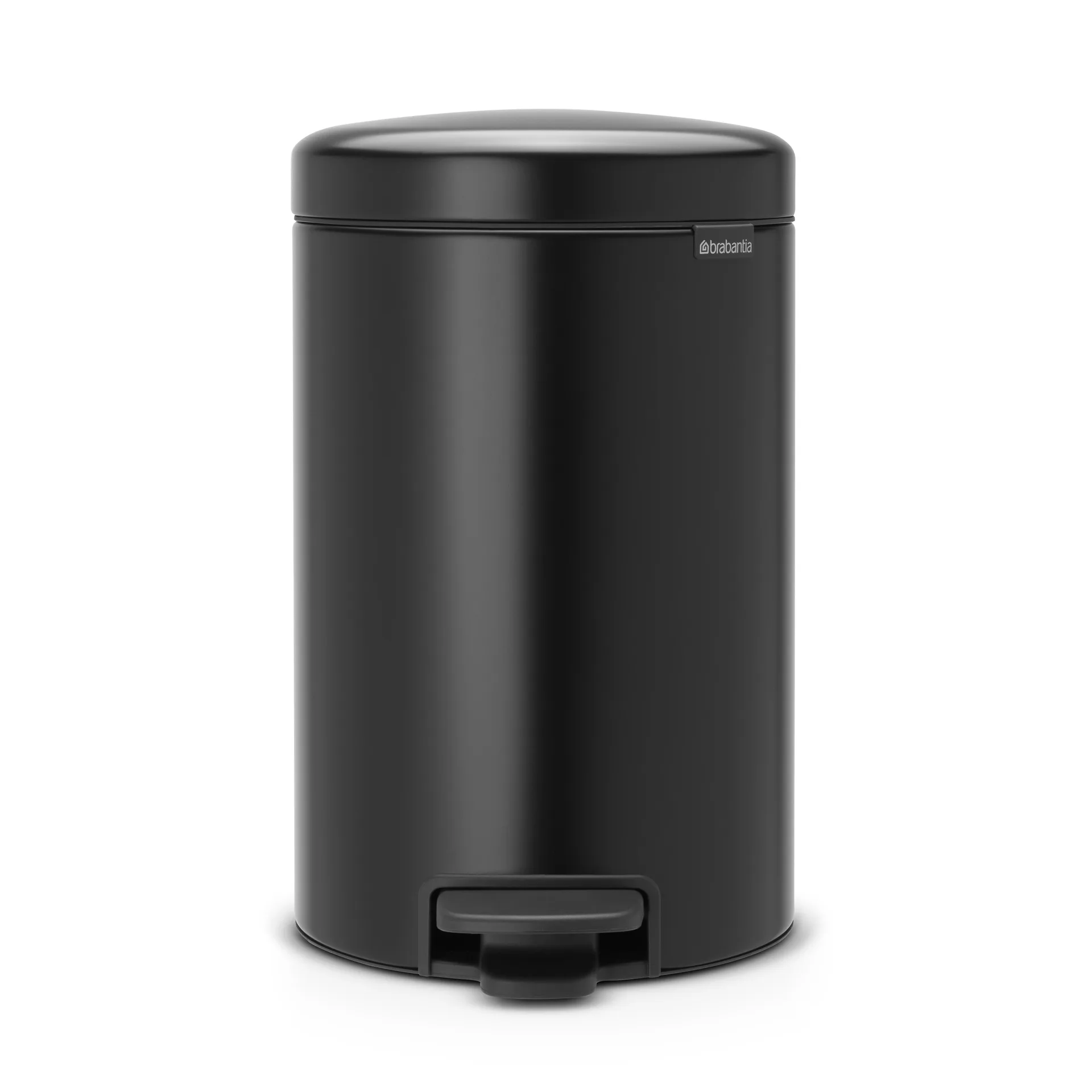 Caixote de pedal New Icon 12 litros, preto mate Brabantia