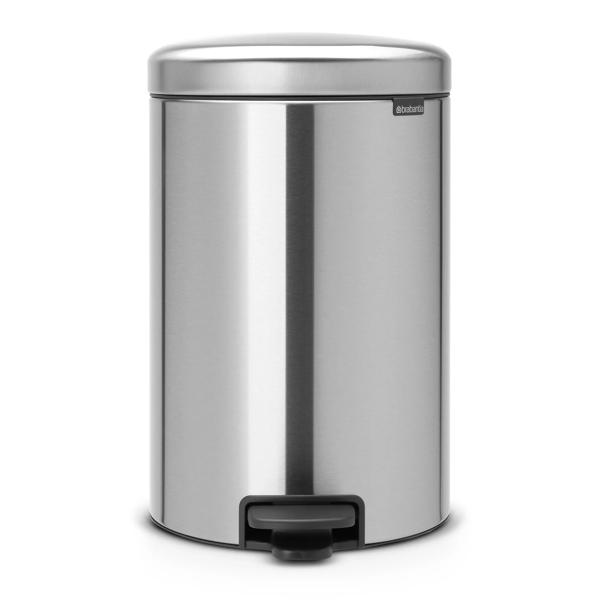 Caixote de pedal New Icon 20 litros, aço mate Brabantia