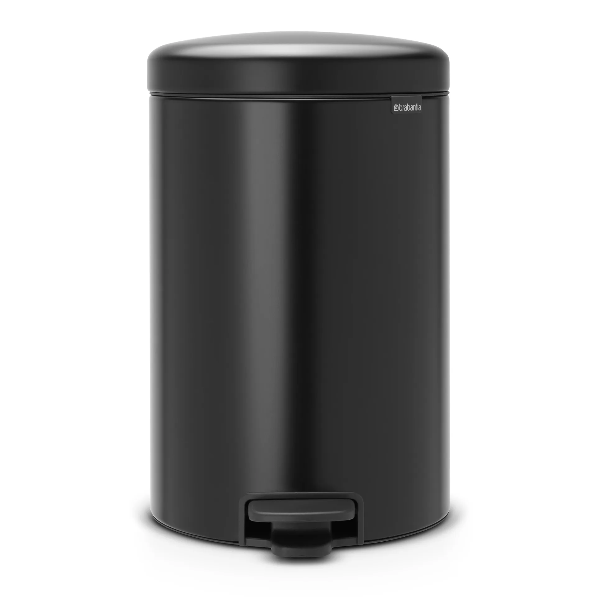 Caixote de pedal New Icon 20 litros, preto mate Brabantia