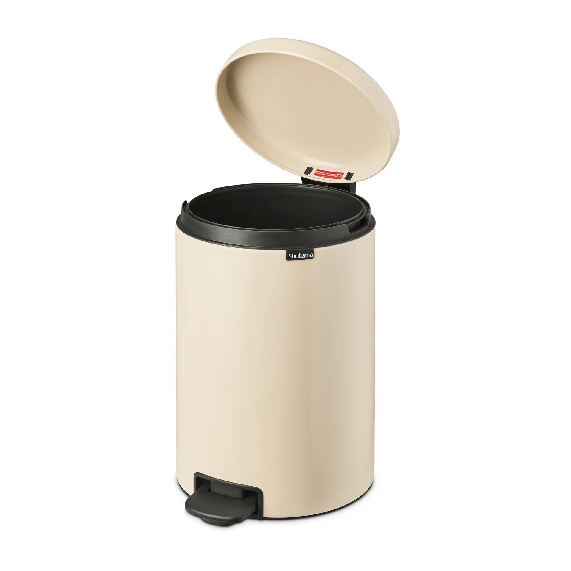 Caixote de pedal New Icon 20 litros, Soft beige Brabantia