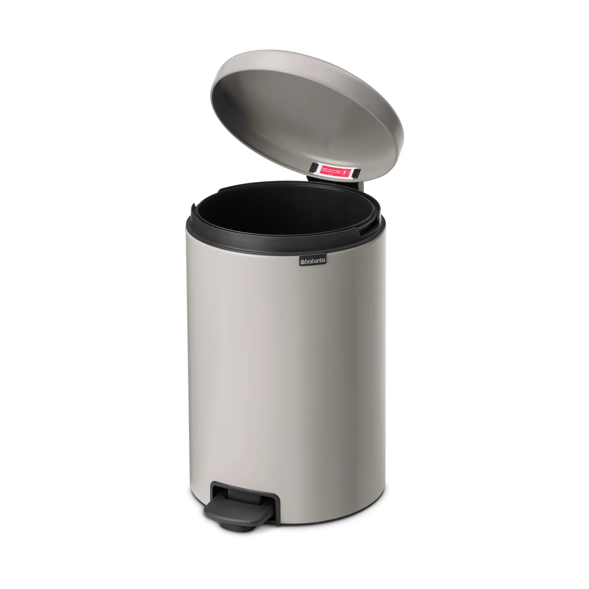 Caixote de pedal New Icon 20 litros, Soft grey Brabantia