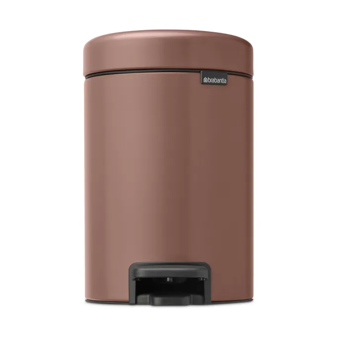 Caixote de pedal New Icon 3 litros, Satin Taupe Brabantia