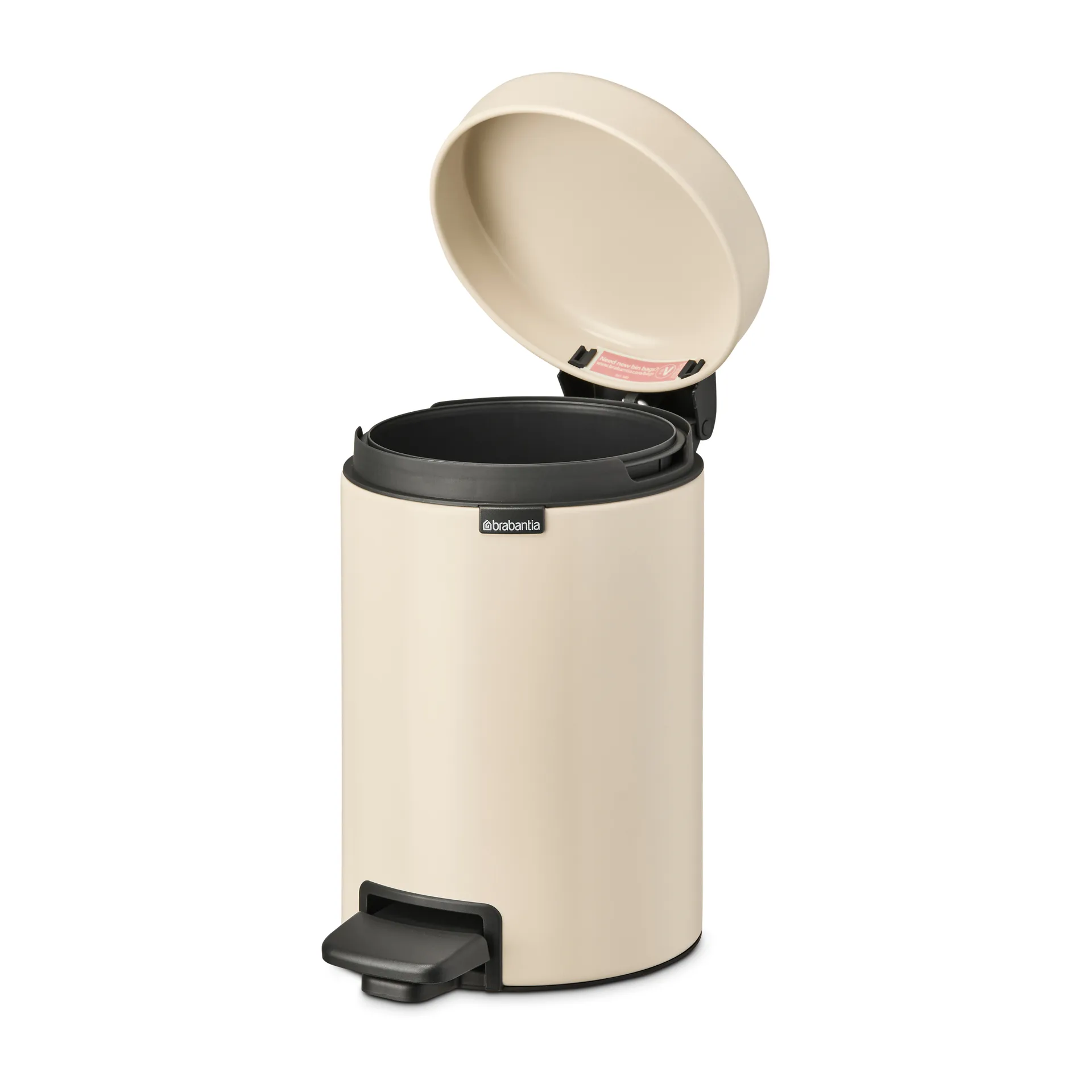 Caixote de pedal New Icon 3 litros, Soft beige Brabantia