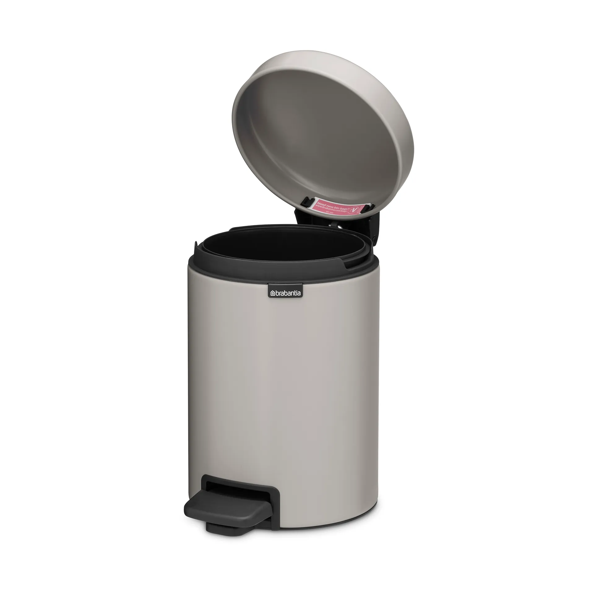 Caixote de pedal New Icon 3 litros, Soft grey Brabantia