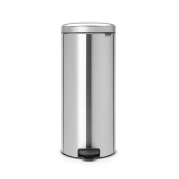 Caixote de pedal New Icon 30 litros - aço mate - Brabantia