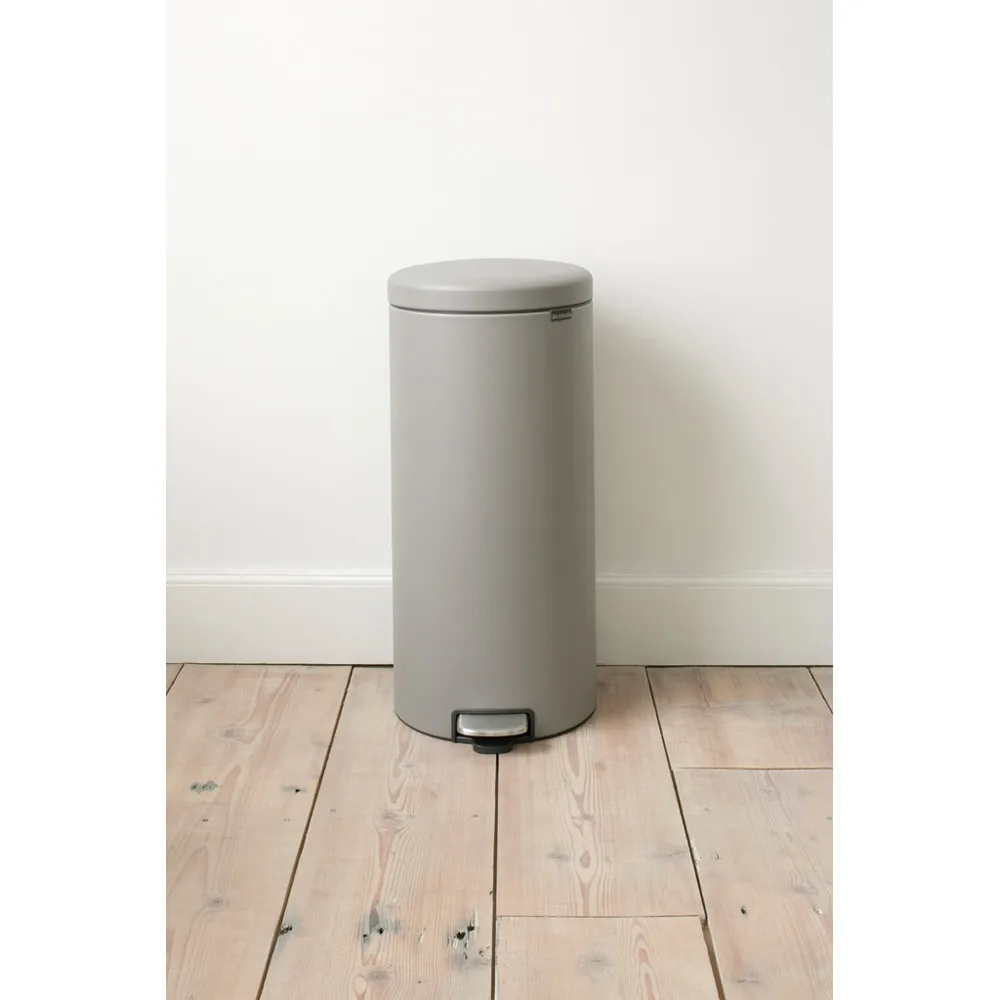 Caixote de pedal New Icon 30 litros, Mineral concrete grey Brabantia