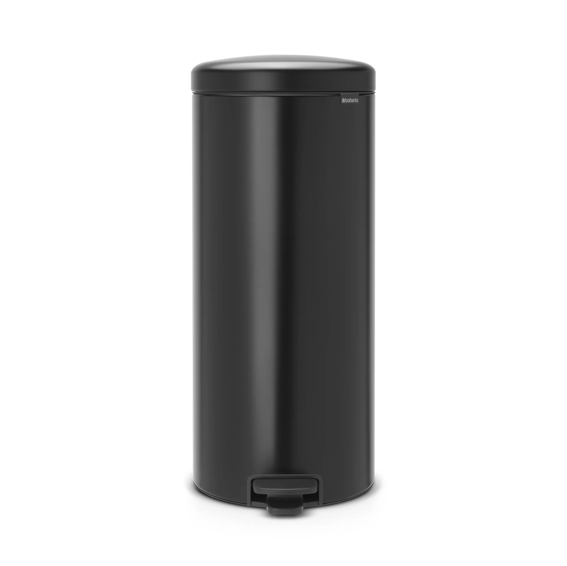 Caixote de pedal New Icon 30 litros, preto mate (preto) Brabantia