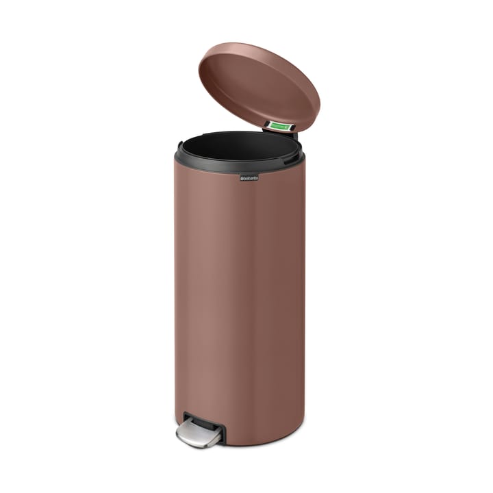 Caixote de pedal New Icon 30 litros, Satin Taupe Brabantia