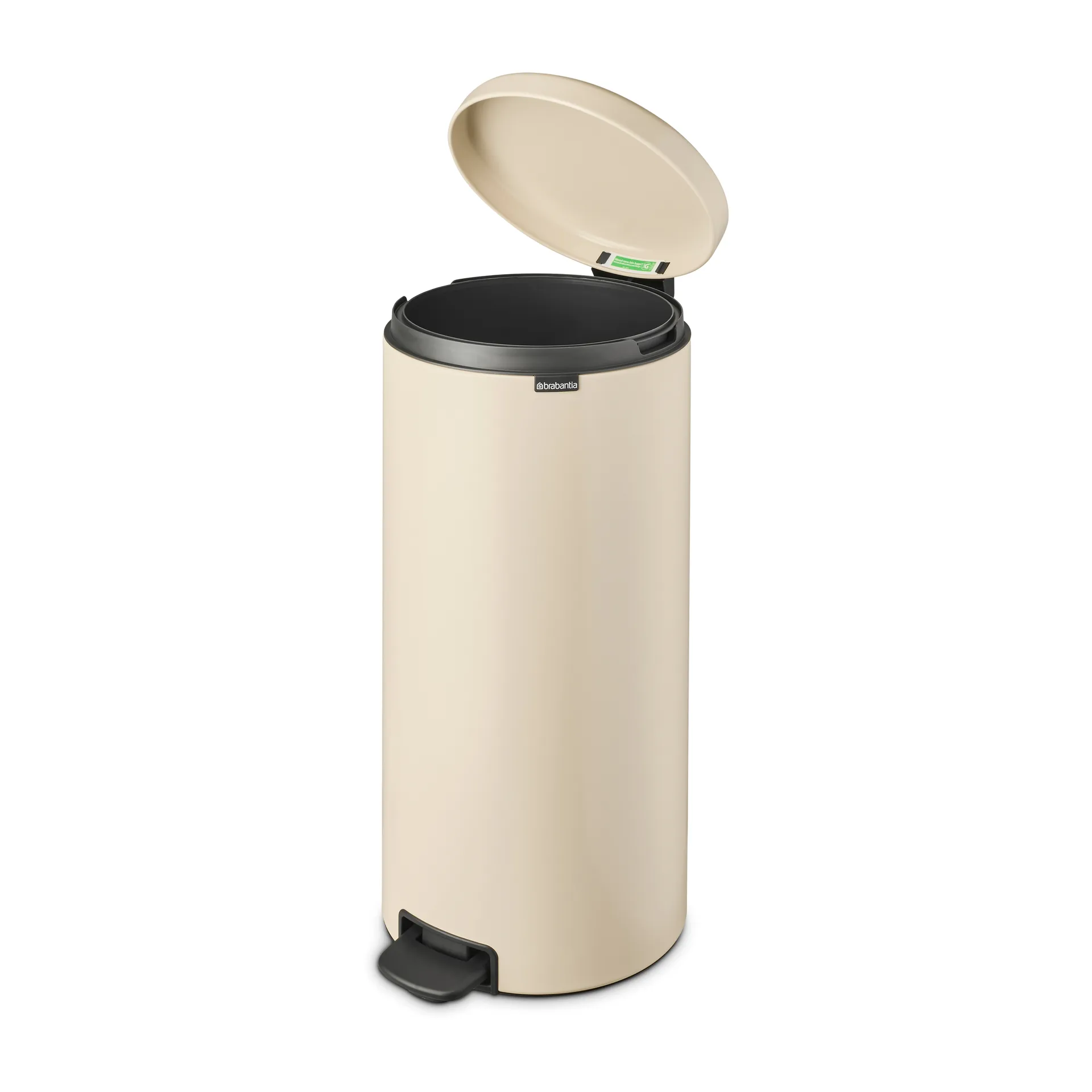 Caixote de pedal New Icon 30 litros, Soft beige Brabantia