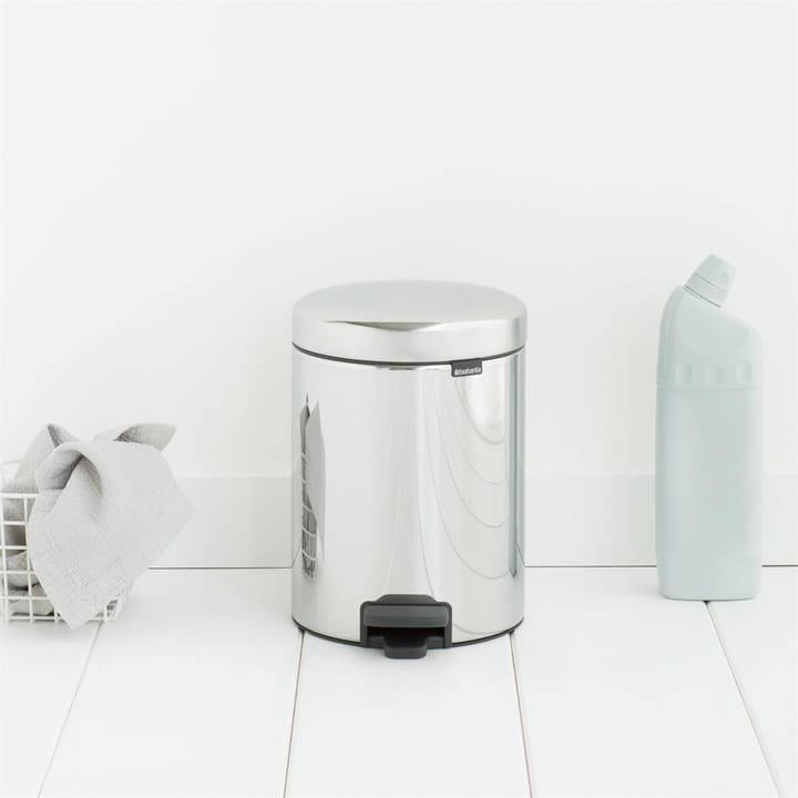Caixote de pedal New Icon 5 litros, brilliant steel Brabantia