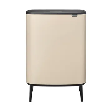 Caixote de toque Bo alto 2x30 L - Soft Beige - Brabantia