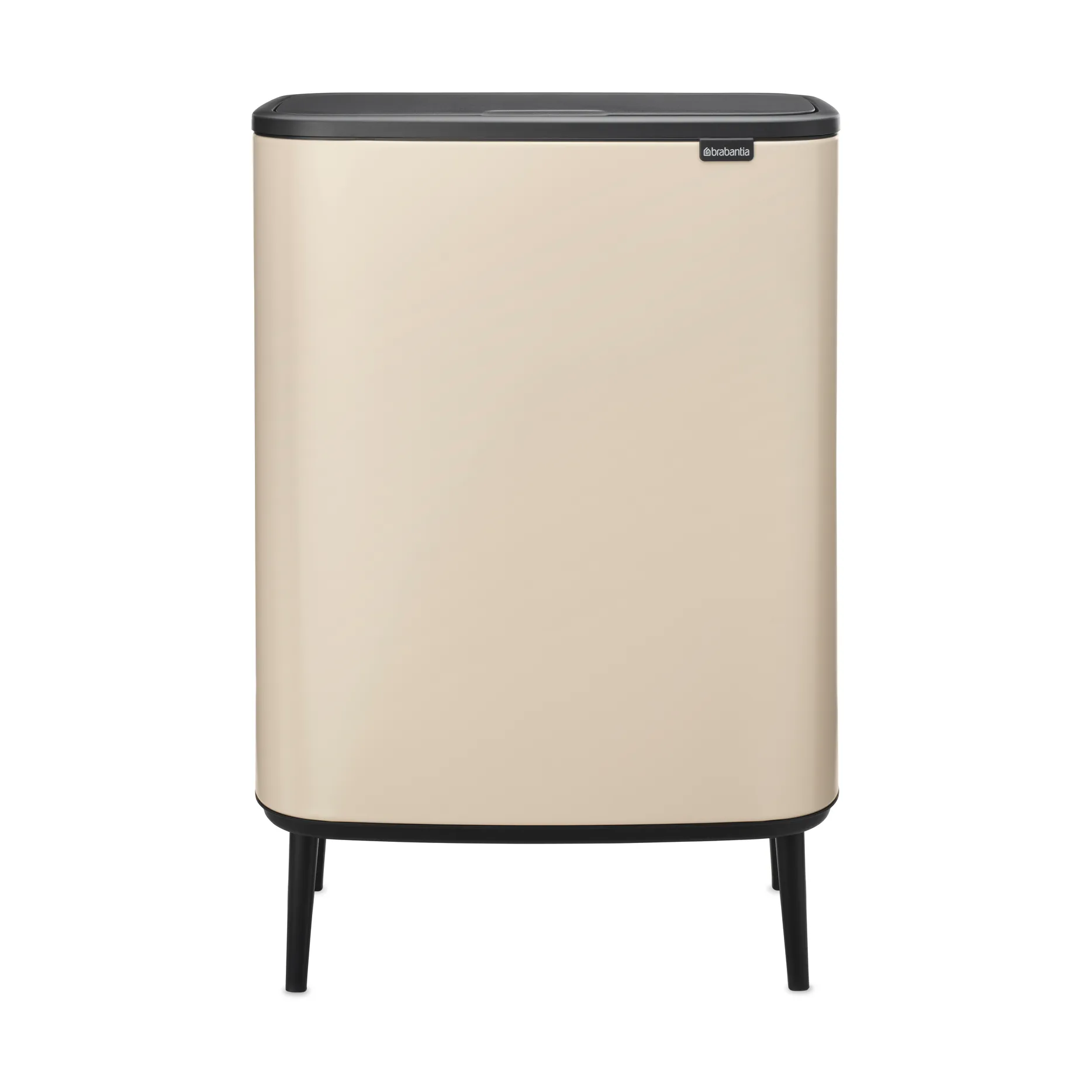 Caixote de toque Bo alto 60 L, Soft Beige Brabantia