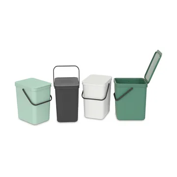 Caixote do lixo Sort & Go 25L - Verde jade - Brabantia