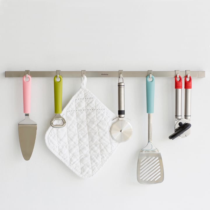 Calha com ganchos 60 cm Profile, aço escovado-mate Brabantia