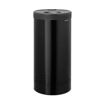 Cesto da roupa Brabantia com tampa de plástico 35 L - Preto mate - Brabantia