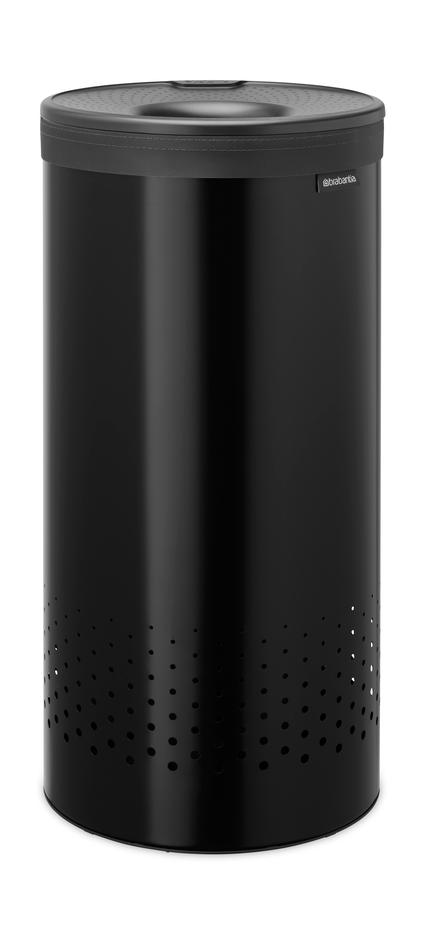 Cesto da roupa Brabantia com tampa de plástico 35 L - Preto mate - Brabantia