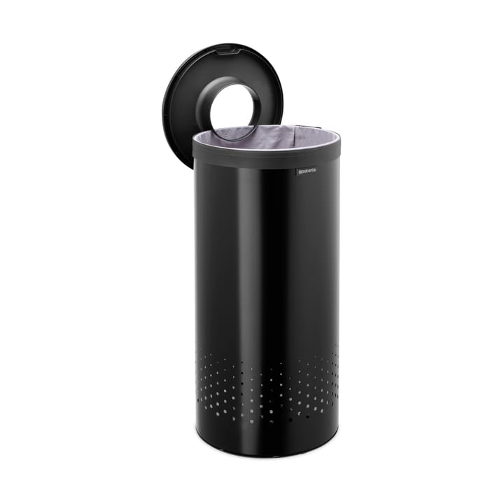 Cesto da roupa Brabantia com tampa de plástico 35 L, Preto mate Brabantia
