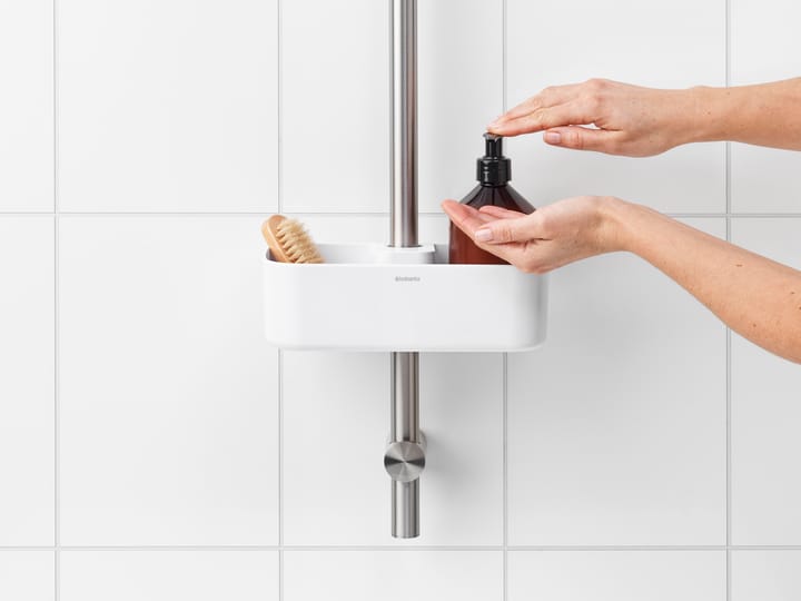 Cesto de chuveiro ReNew, branco Brabantia