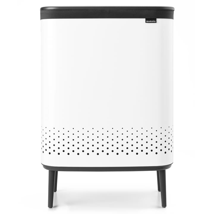 Cesto de roupa alto Bo 2x45 L - branco - Brabantia