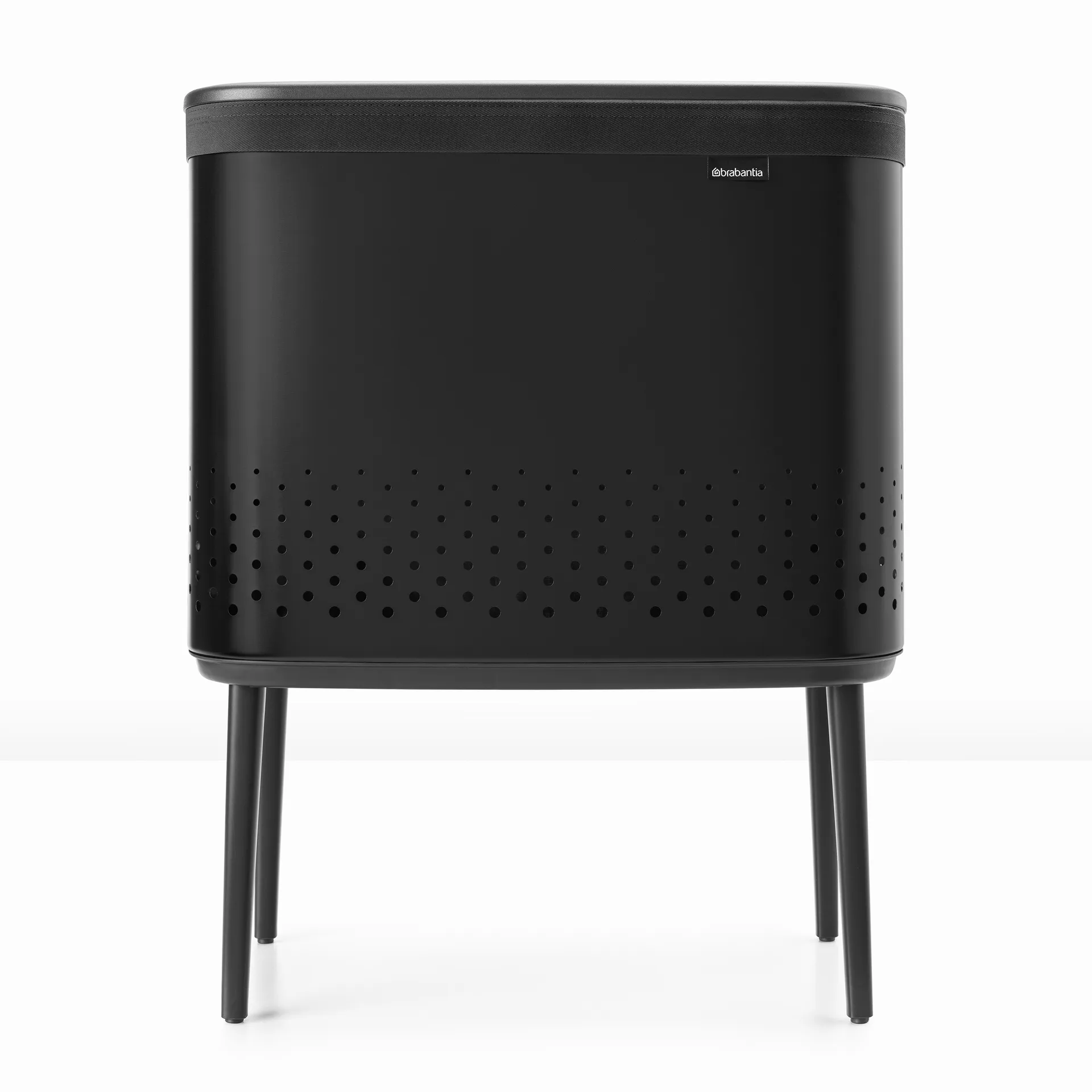 Cesto de roupa Bo 60 L, preto mate Brabantia