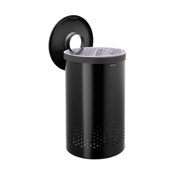 Cesto de roupa Brabantia com tampa de plástico 60 L, Preto mate Brabantia