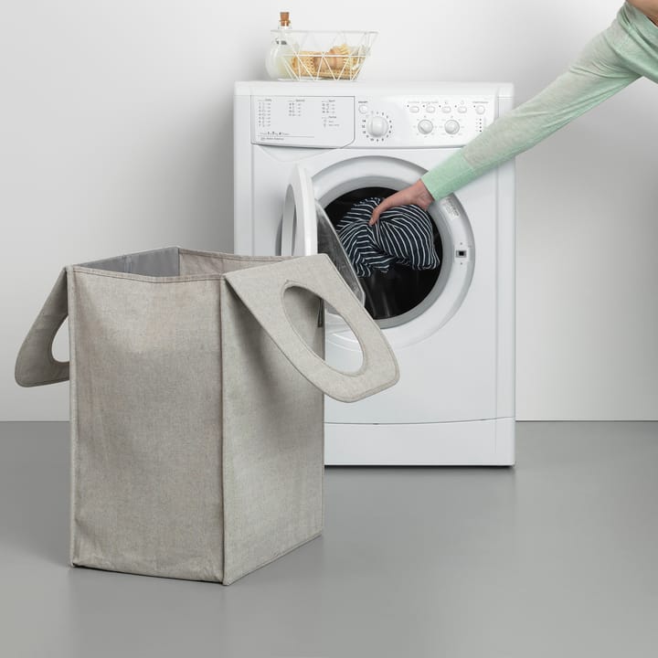 Cesto de roupa de tecido Brabantia retangular 55 litros - light grey - Brabantia