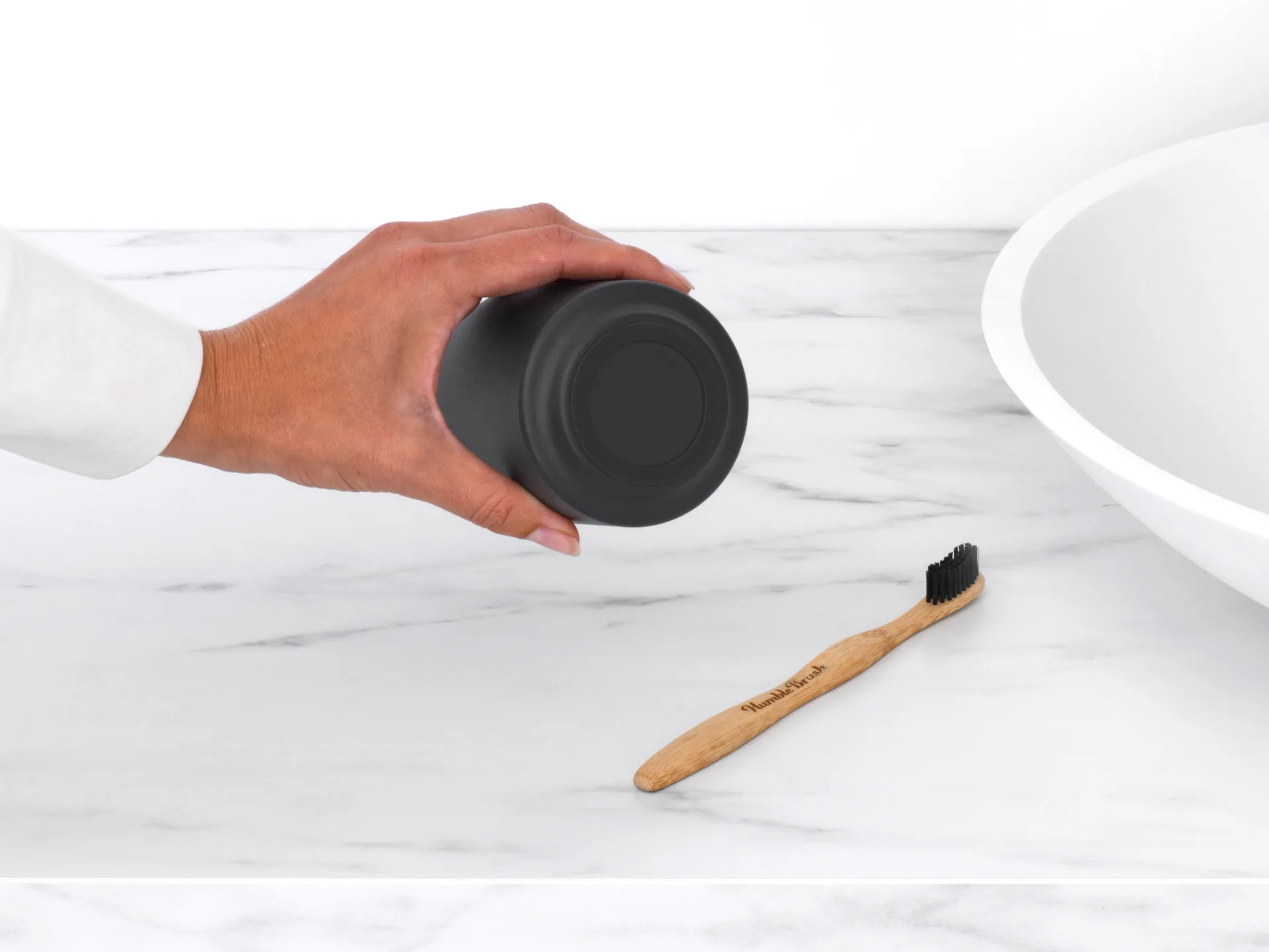 Copo para escovas de dentes MindSet , Mineral Infinite Grey Brabantia