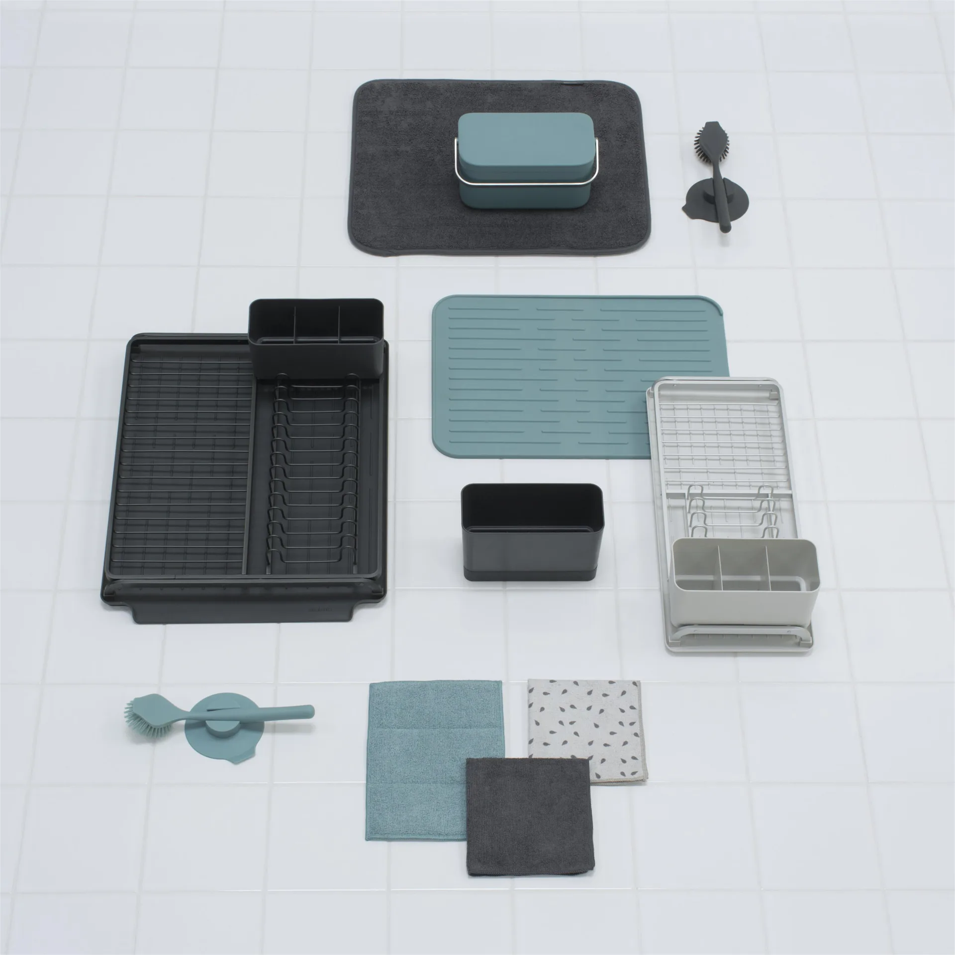 Escorredor de louça Brabantia compact, light grey Brabantia