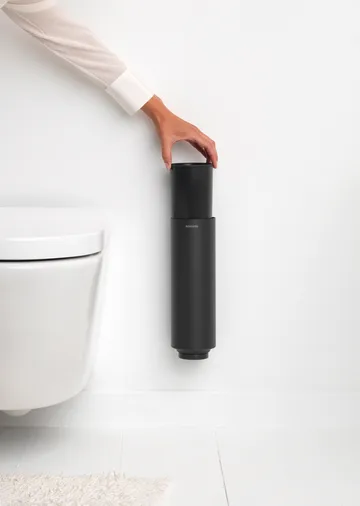 Escova WC MindSet com suporte - Mineral Infinite Grey, silicone - Brabantia