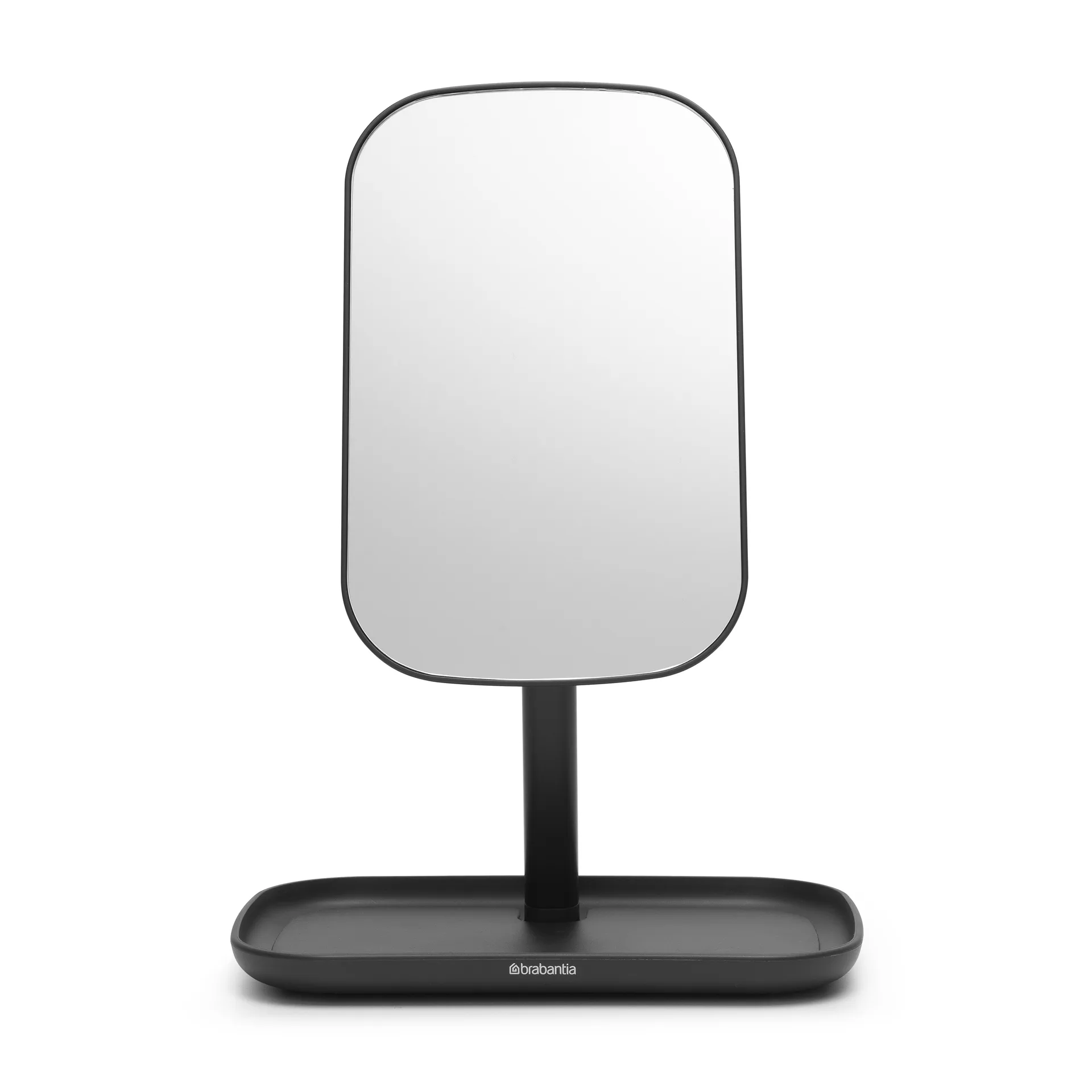 Espelho com bandeja de arrumação ReNew, dark grey Brabantia