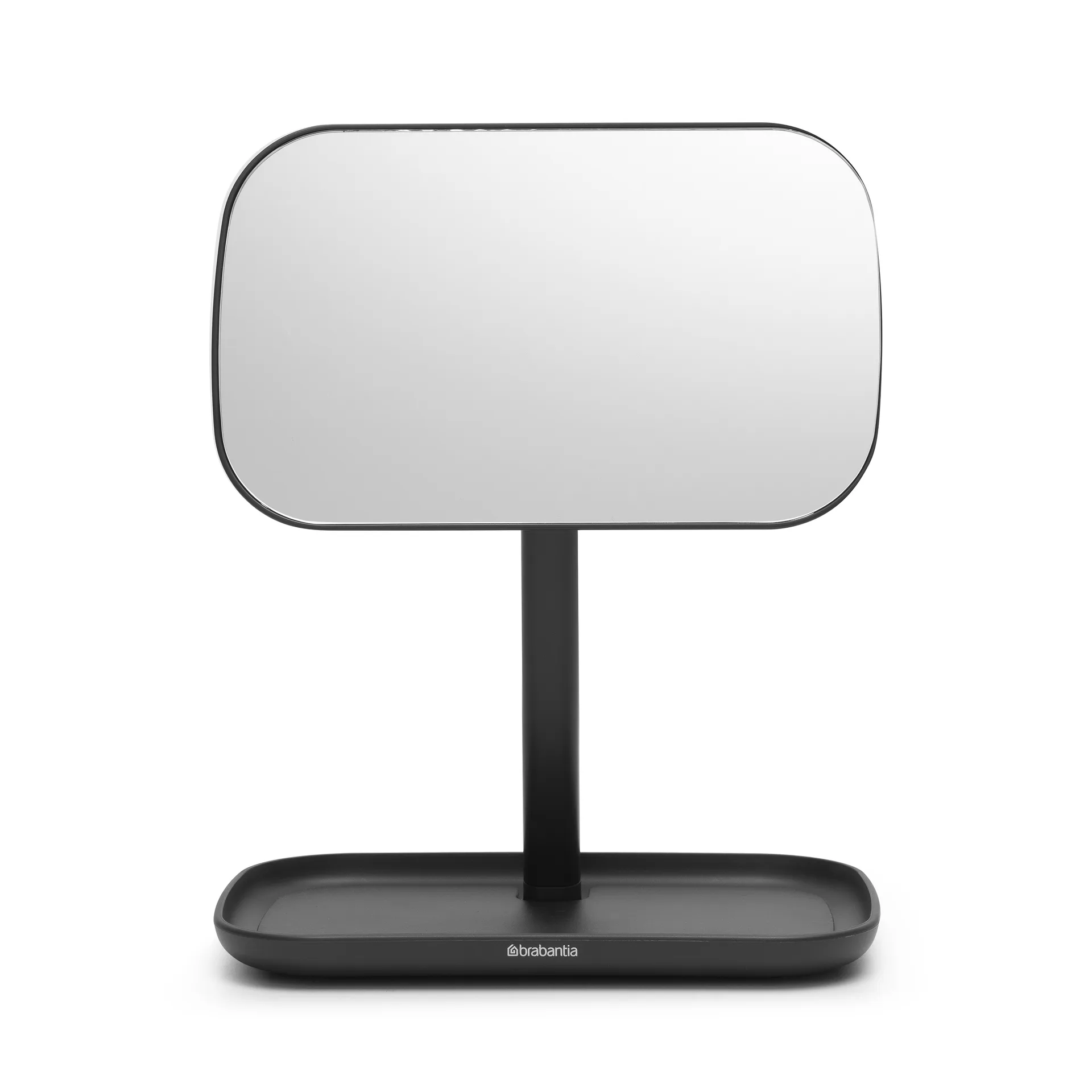 Espelho com bandeja de arrumação ReNew, dark grey Brabantia